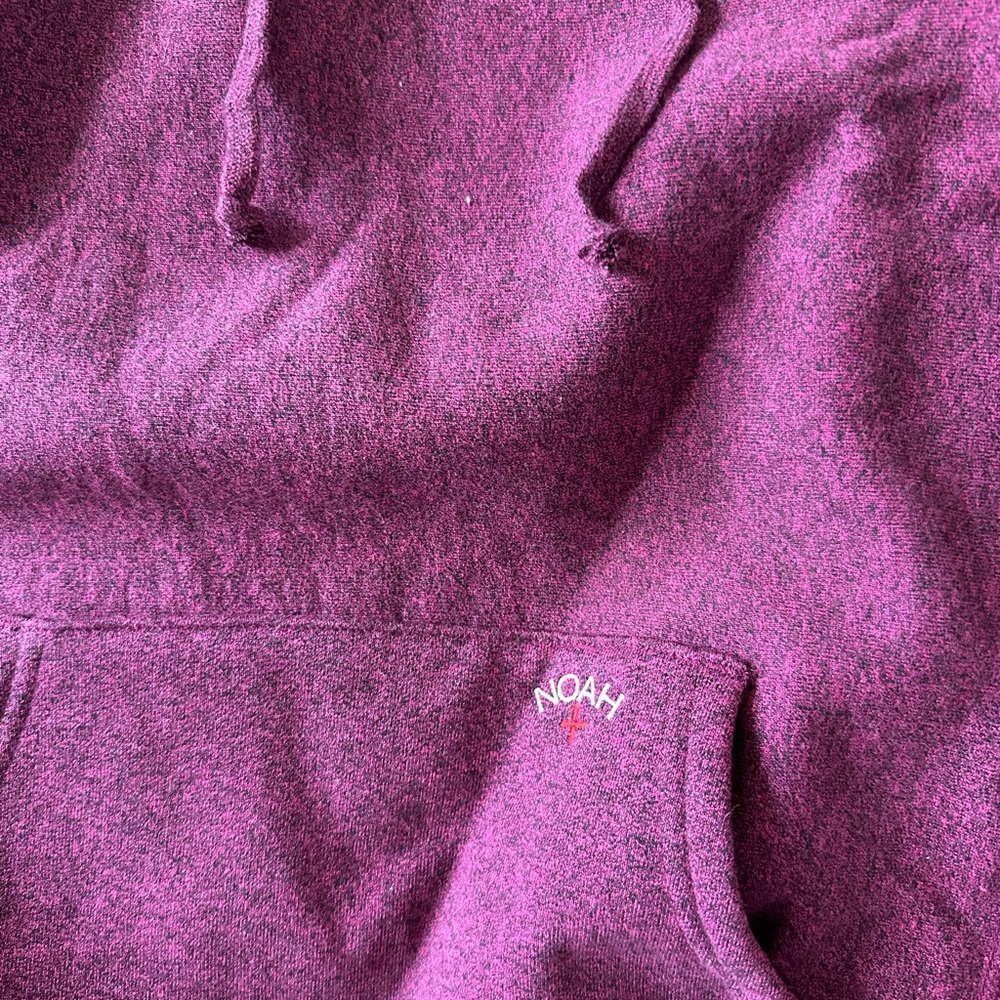 NWT Noah Burgundy Snaps Hoodie